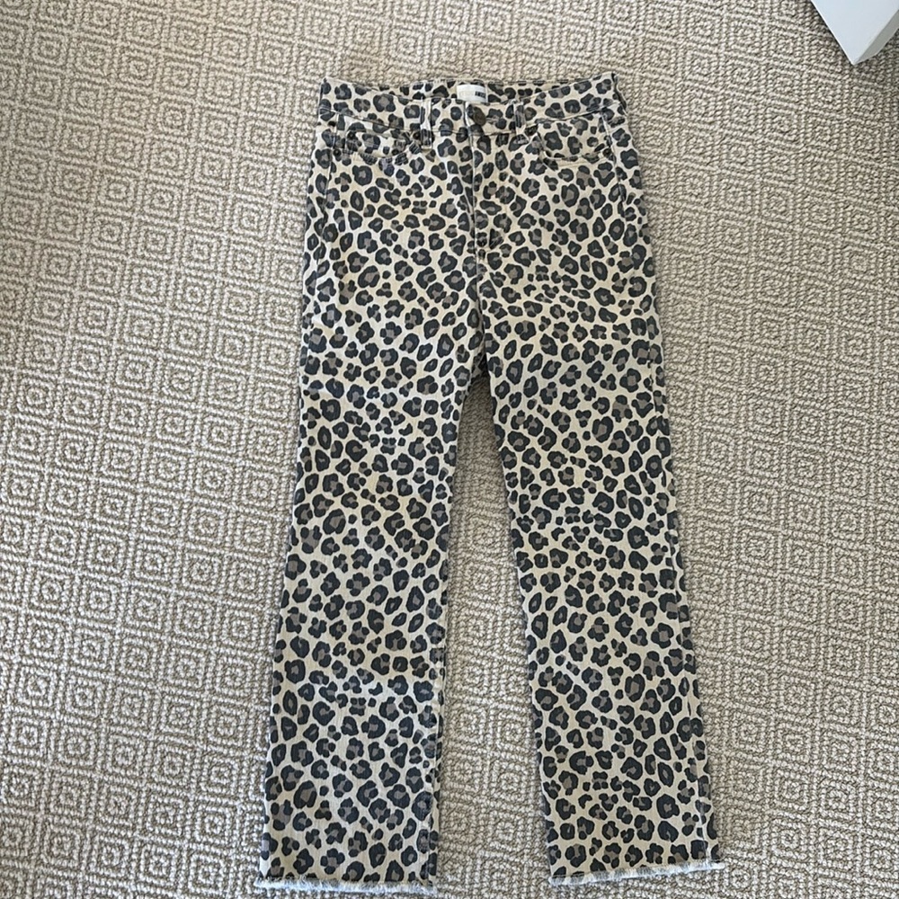 Amuse society cheetah print jeans 28